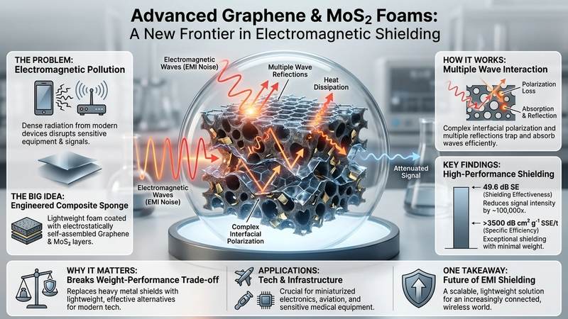582. Advanced Graphene and Molybdenum Disulfide Foams: A New Frontier in Electromagnetic Shielding