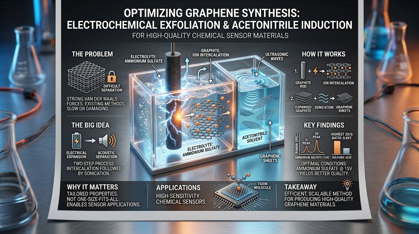 544. Optimizing Graphene Synthesis via Electrochemical Exfoliation and Acetonitrile Induction
