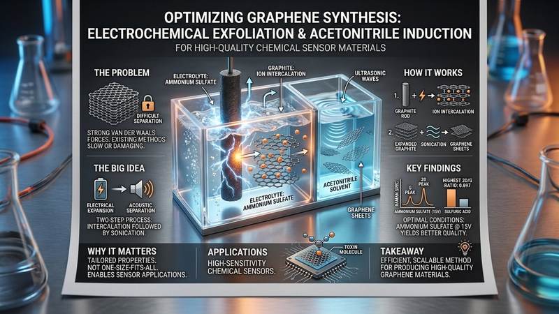 544. Optimizing Graphene Synthesis via Electrochemical Exfoliation and Acetonitrile Induction