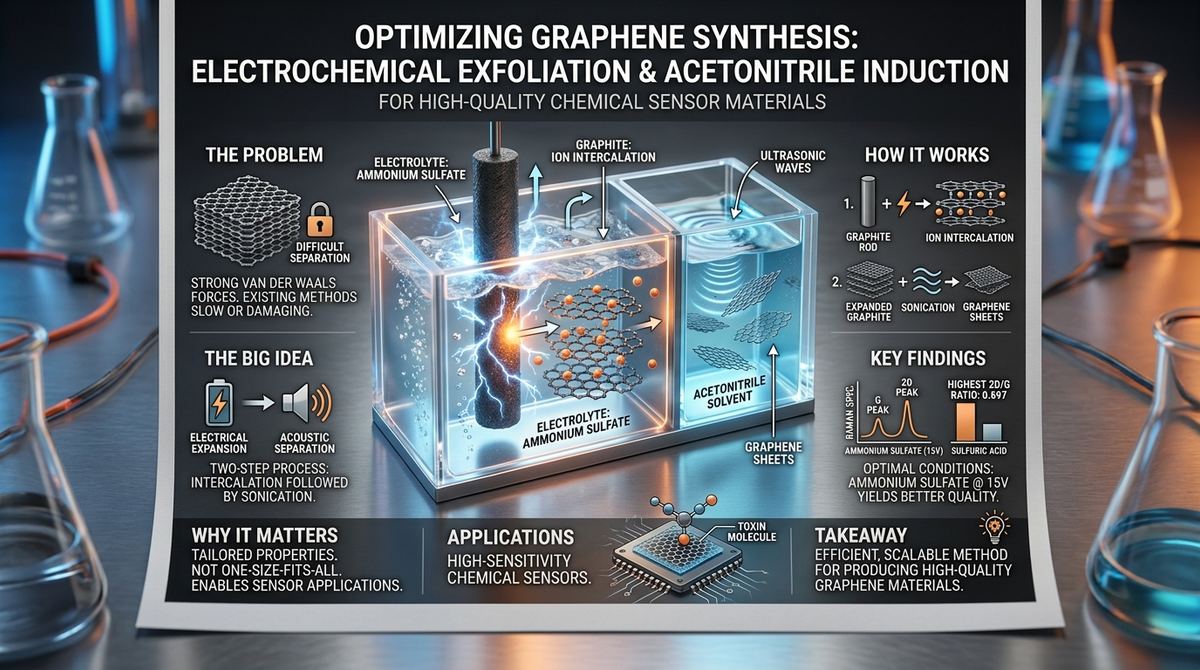 544. Optimizing Graphene Synthesis via Electrochemical Exfoliation and Acetonitrile Induction