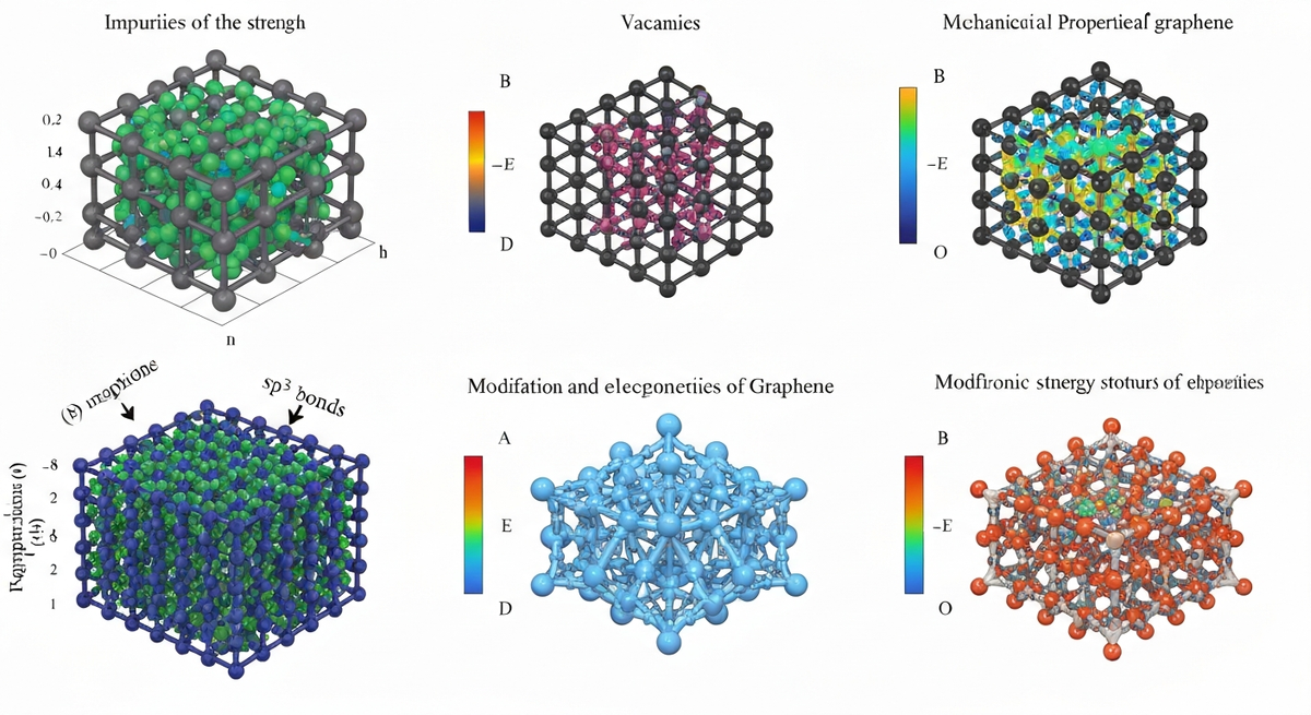 305. Effects of Vacancies, Nitrogen Atoms, and sp3 Bonds on Graphene Mechanical Properties