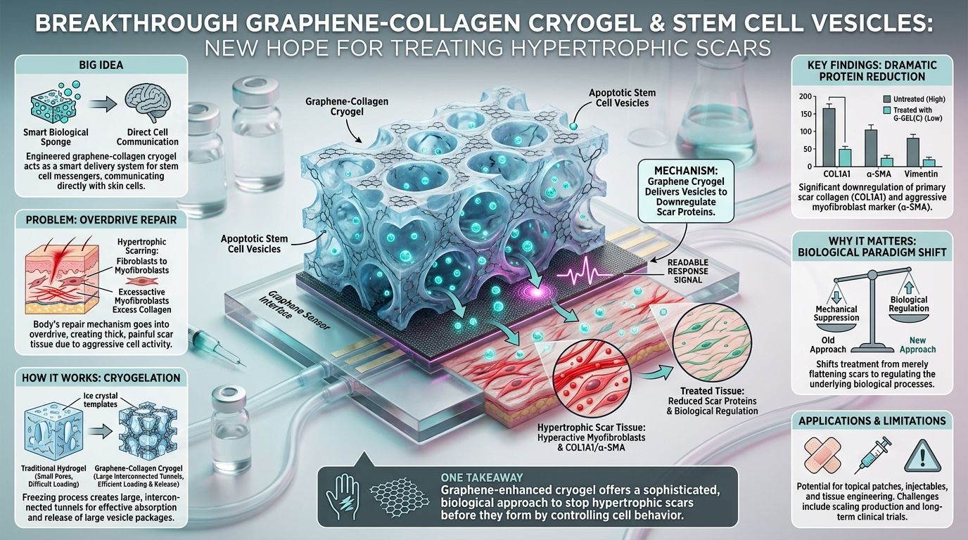 562. Breakthrough Graphene-Collagen Cryogel and Stem Cell Vesicles Offer New Hope for Treating Hypertrophic Scars