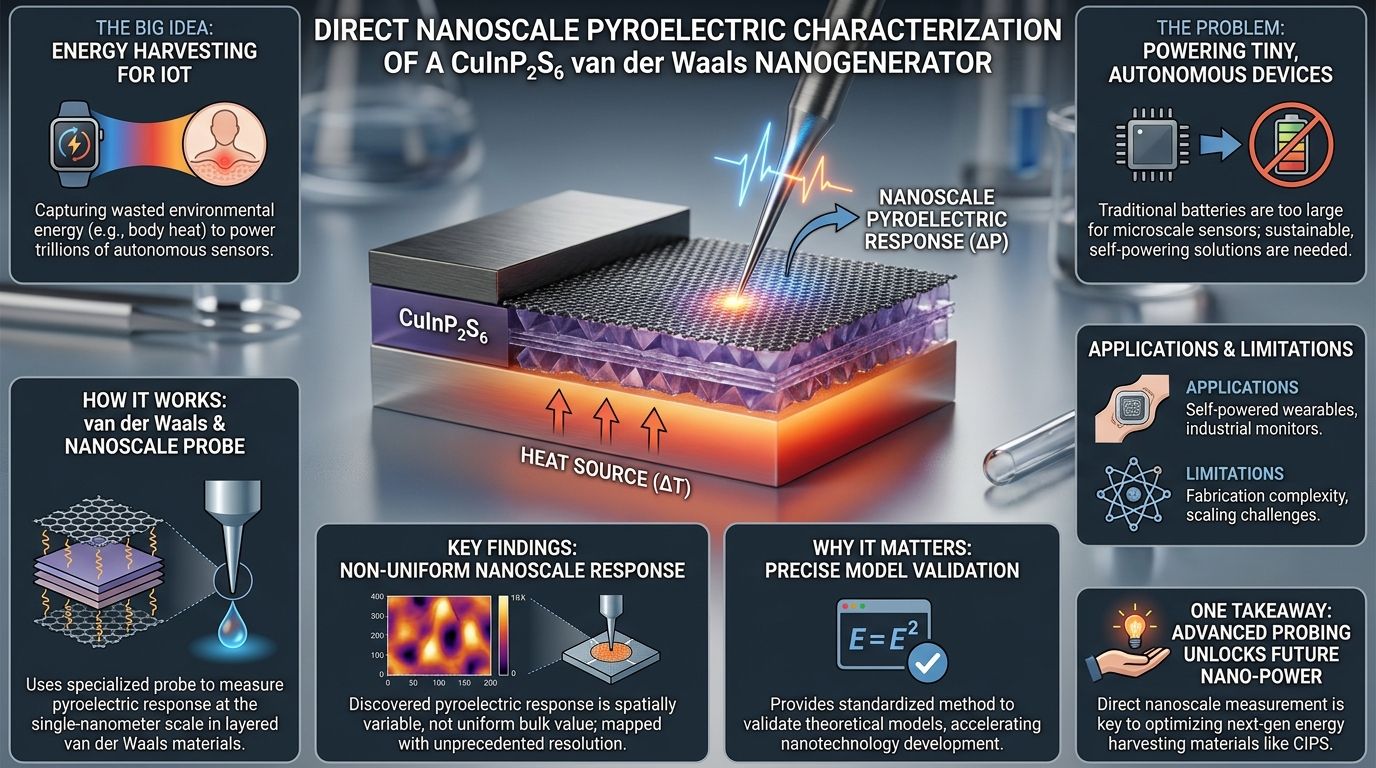 608. Direct Nanoscale Pyroelectric Characterization of a CuInP₂S₆ van der Waals Nanogenerator