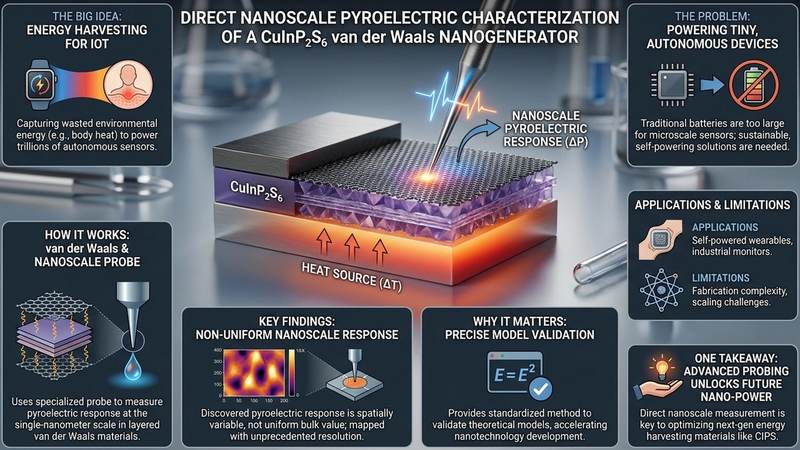 608. Direct Nanoscale Pyroelectric Characterization of a CuInP₂S₆ van der Waals Nanogenerator