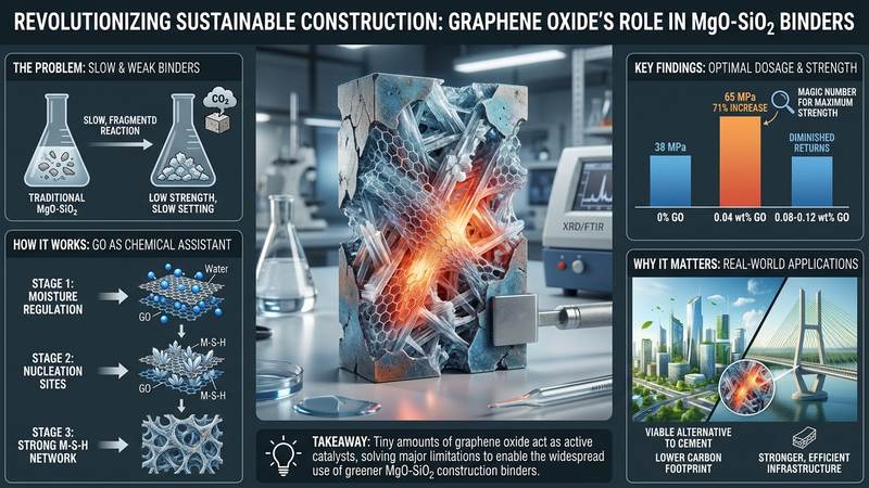 574. How Graphene Oxide Revolutionizes MgO-SiO2 Binders for Sustainable Construction
