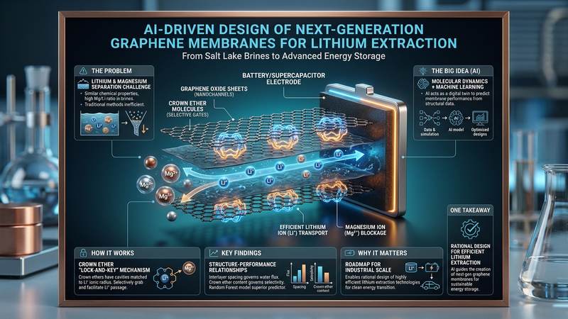 573. AI-Driven Design of Next-Generation Graphene Membranes for Lithium Extraction