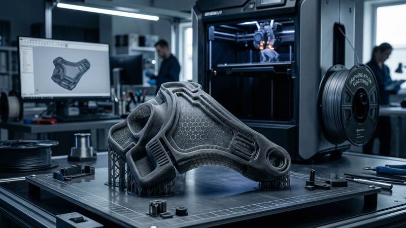 123. Graphene in Nylon Elastomer for 3D Printing: Flexible Parts with More Function