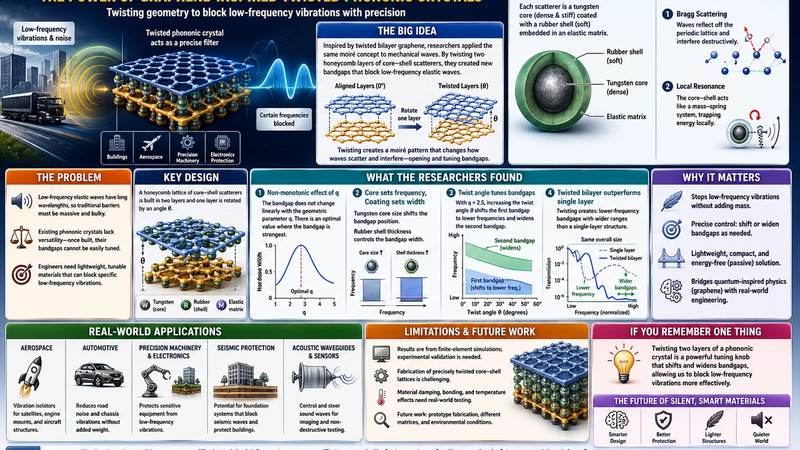 519. Designing Sound Barriers: The Power of Graphene-Inspired Twisted Phononic Crystals