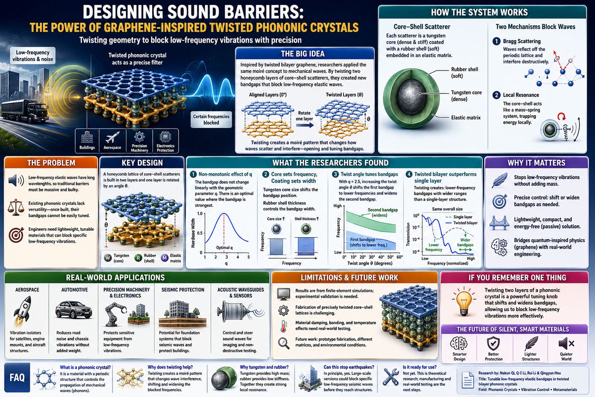 519. Designing Sound Barriers: The Power of Graphene-Inspired Twisted Phononic Crystals
