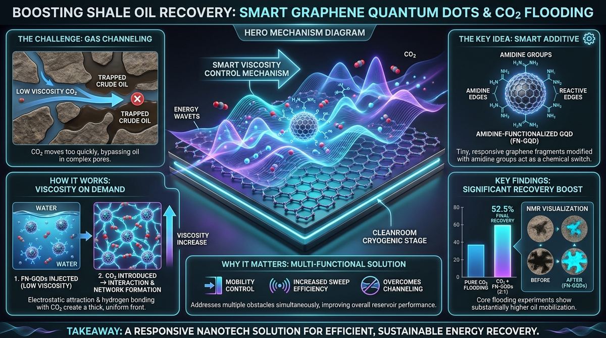 529. Boosting Shale Oil Recovery with Smart Graphene Quantum Dots and CO2 Flooding