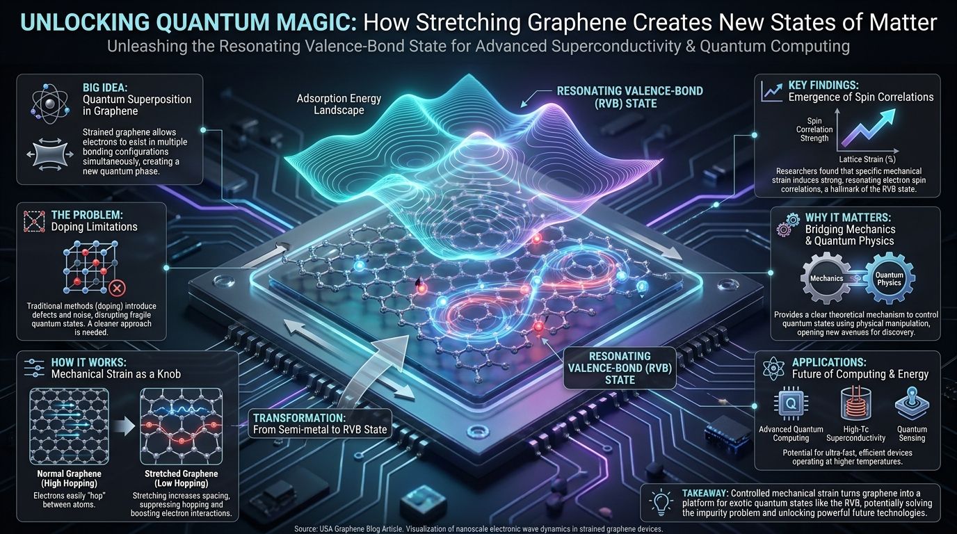 594. Unlocking Quantum Magic: How Stretching Graphene Creates New States of Matter