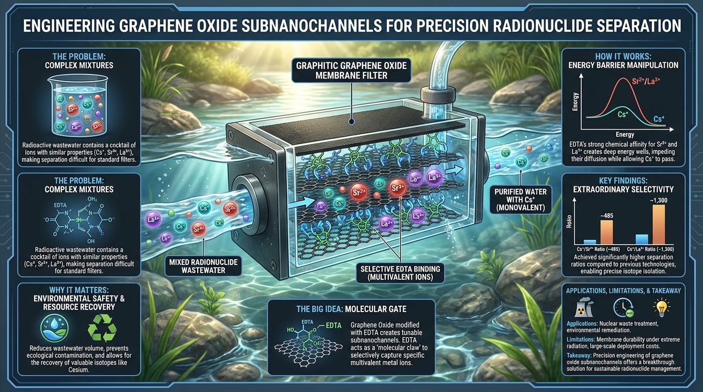 547. Engineering Graphene Oxide Subnanochannels for Precision Radionuclide Separation