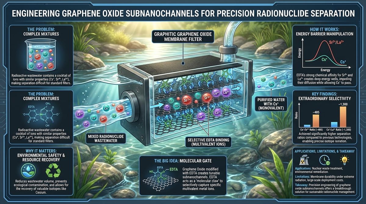 547. Engineering Graphene Oxide Subnanochannels for Precision Radionuclide Separation