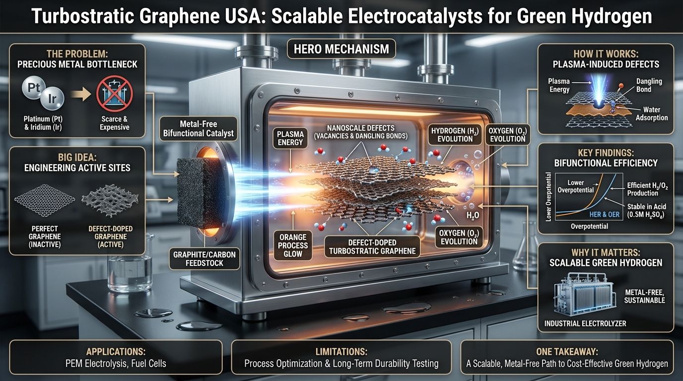 556. Turbostratic Graphene USA: Scalable Electrocatalysts for Green Hydrogen