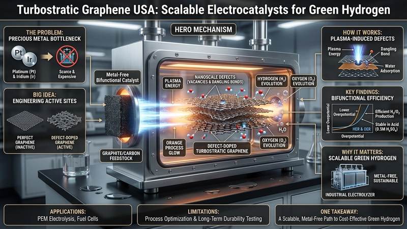 556. Turbostratic Graphene USA: Scalable Electrocatalysts for Green Hydrogen