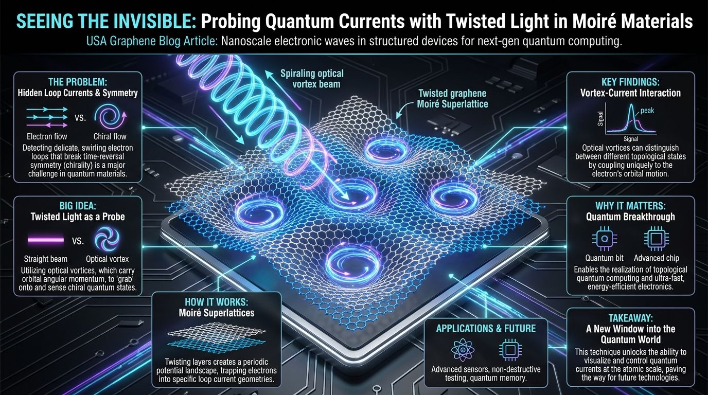 604. Seeing the Invisible: Using Twisted Light to Probe Quantum Currents in Moiré Materials