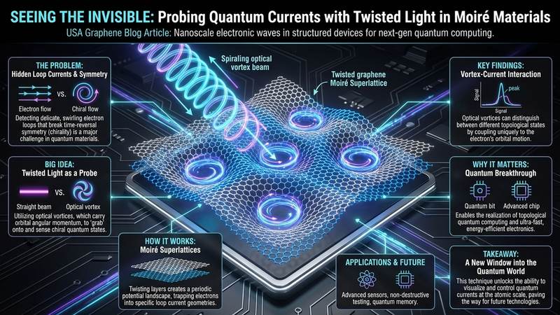 604. Seeing the Invisible: Using Twisted Light to Probe Quantum Currents in Moiré Materials