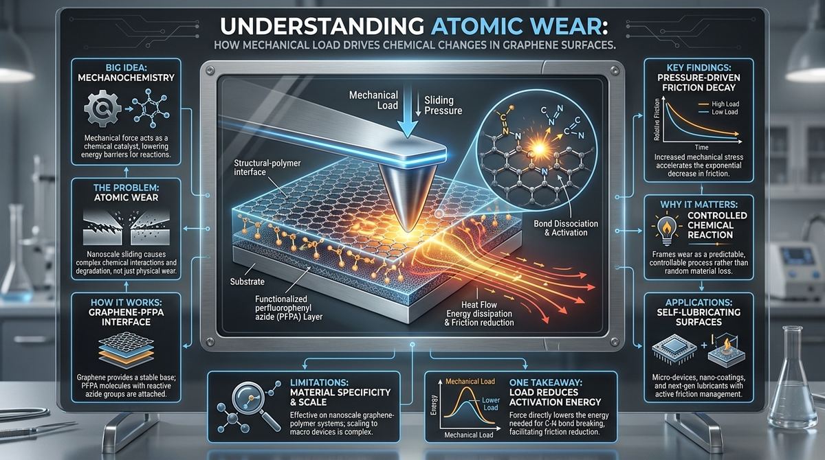 543. Understanding Atomic Wear: How Mechanical Load Drives Chemical Changes in Graphene Surfaces