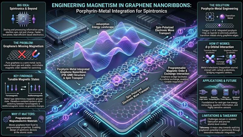530. Engineering Magnetism in Graphene Nanoribbons with Porphyrin-Metal Integration