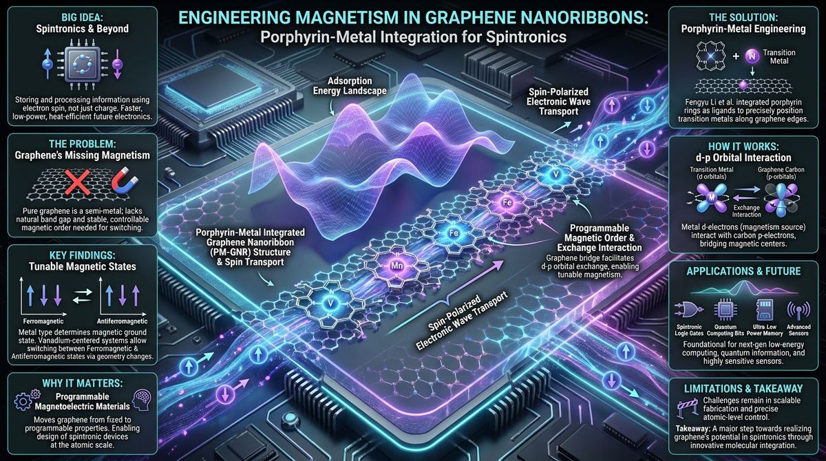530. Engineering Magnetism in Graphene Nanoribbons with Porphyrin-Metal Integration