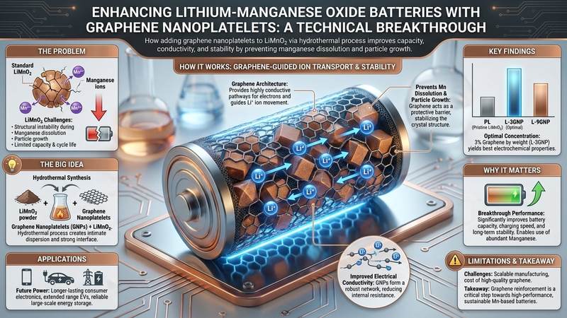 588. Enhancing Lithium-Manganese Oxide Batteries with Graphene Nanoplatelets: A Technical Breakthrough