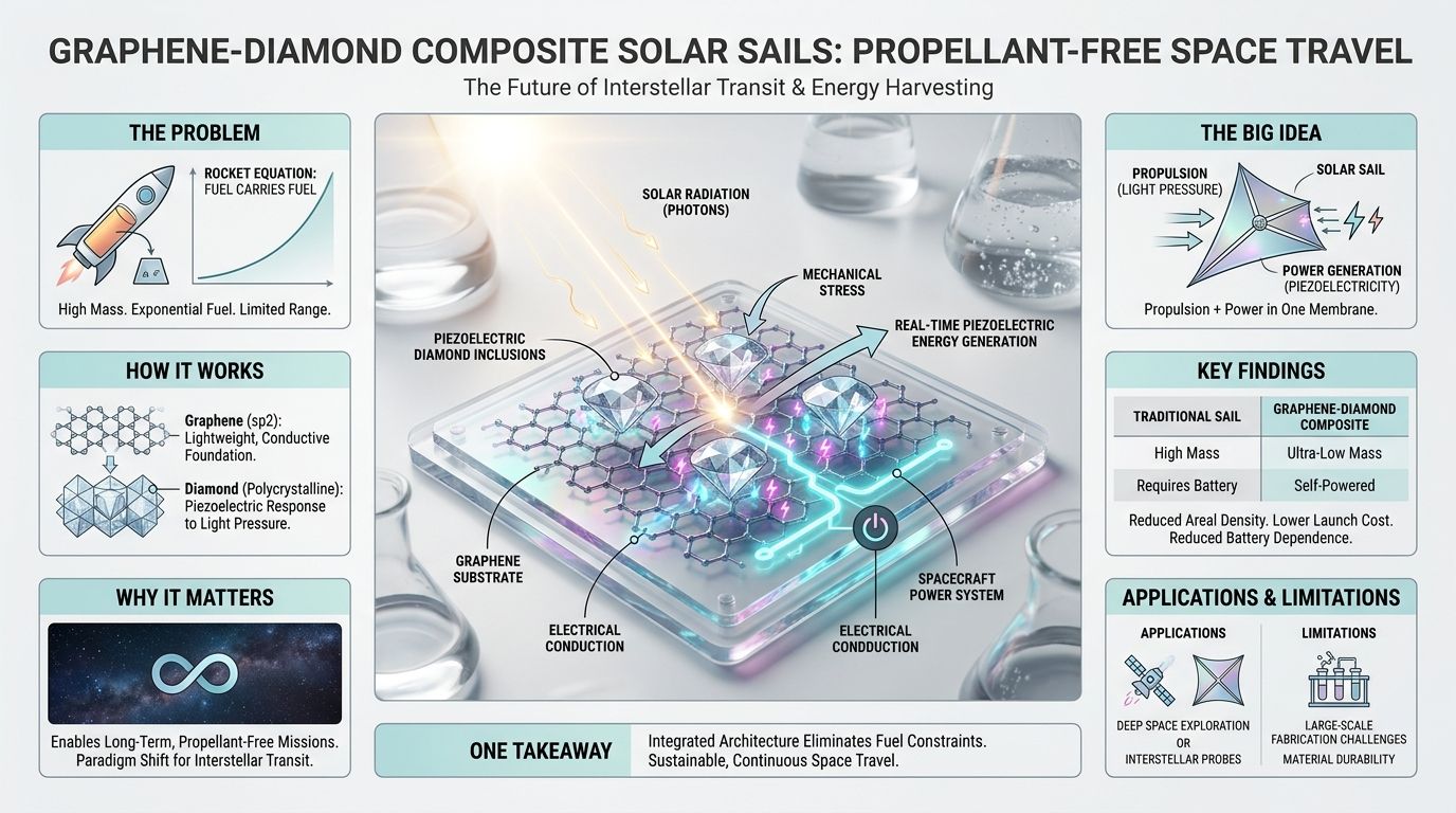541. Graphene-Diamond Composite Solar Sails: The Future of Propellant-Free Space Travel