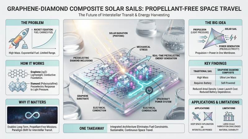 541. Graphene-Diamond Composite Solar Sails: The Future of Propellant-Free Space Travel