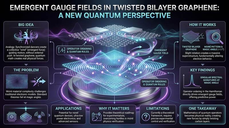 601. Emergent Gauge Fields in Twisted Bilayer Graphene: A New Quantum Perspective