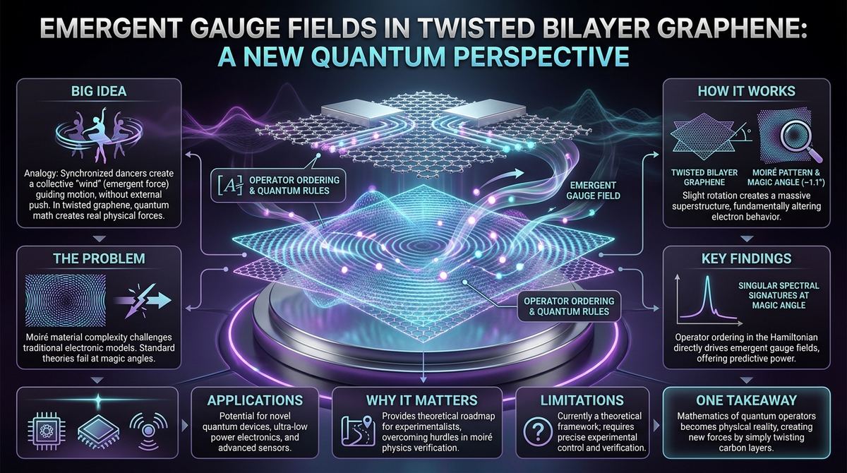 601. Emergent Gauge Fields in Twisted Bilayer Graphene: A New Quantum Perspective