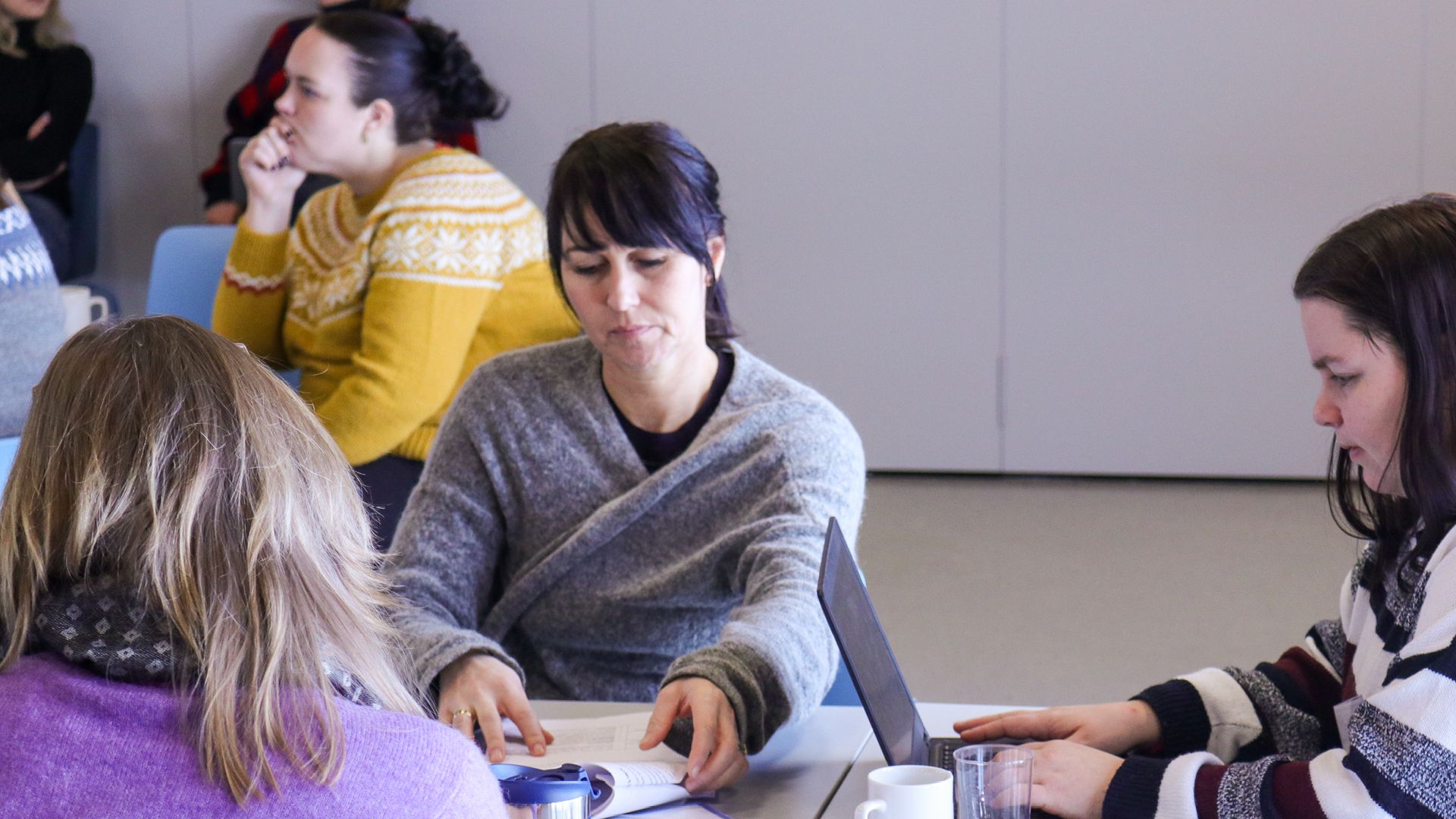 Lærerworkshop med tre undervisere