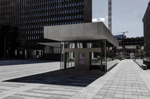 inngangsparti til 22. juli-senteret