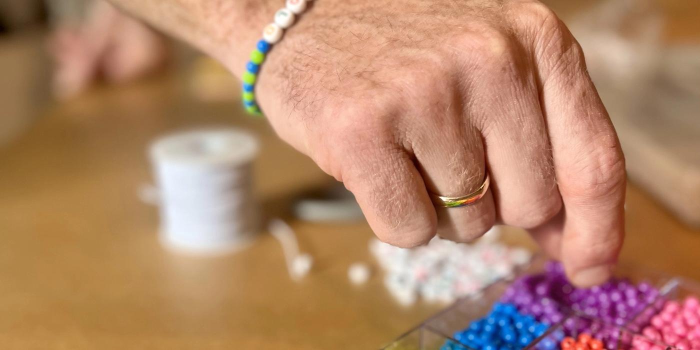 Lager vennskapsarmbånd med perler