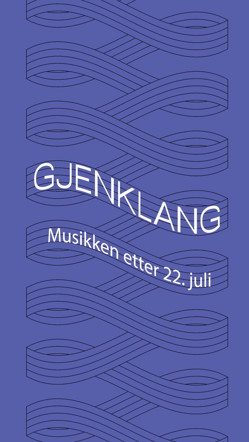 Purple logo with the text "Resonance -  The music after 22 July". Note lines go in a downward spiral. 