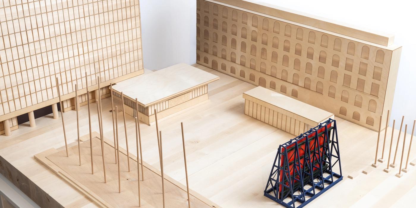 Bilde av modell av minnesmerket