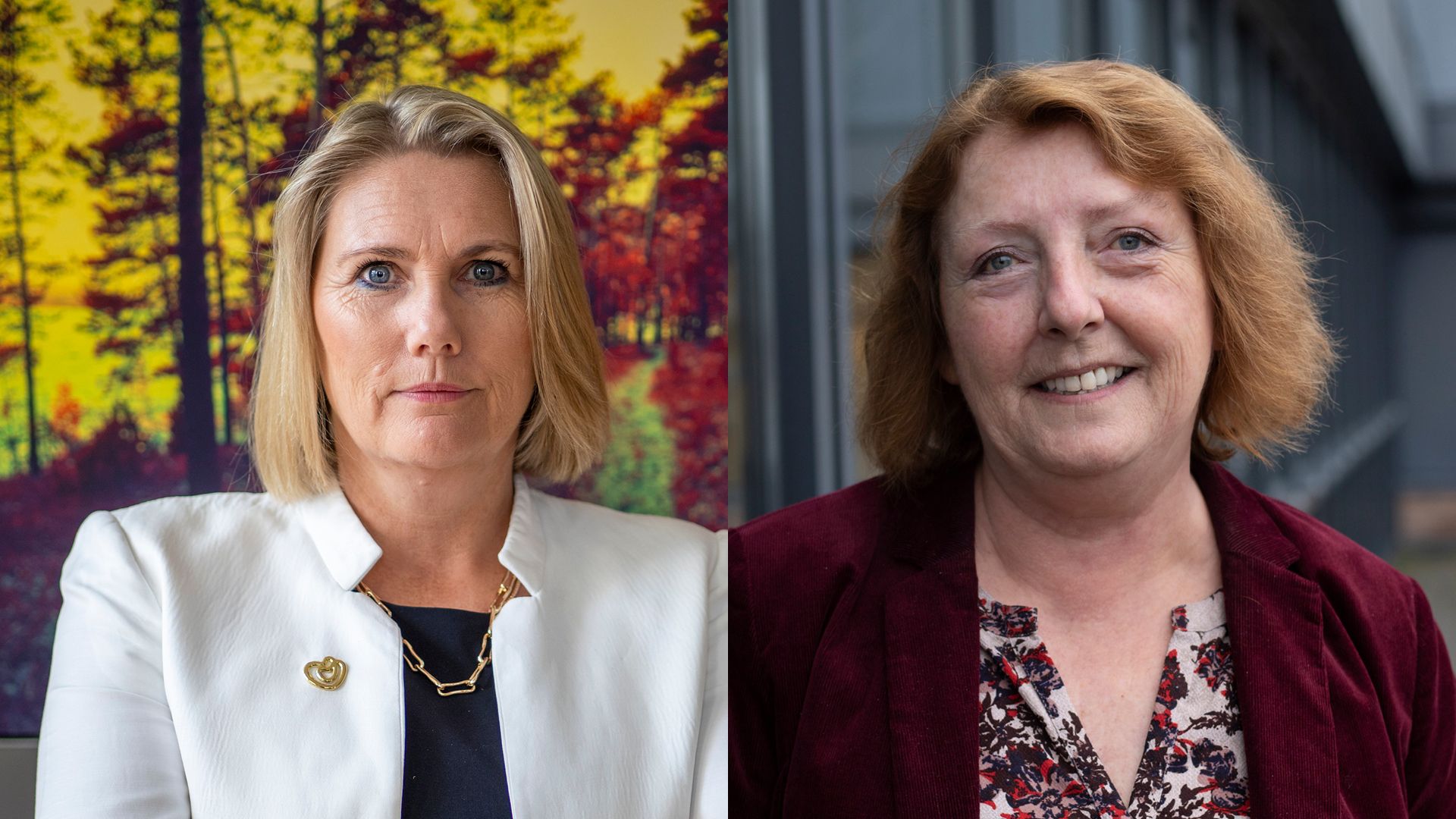 Direktør Lena Fahre i 22. juli-senteret og leder Lisbeth Røyneland i Støttegruppen 22. juli