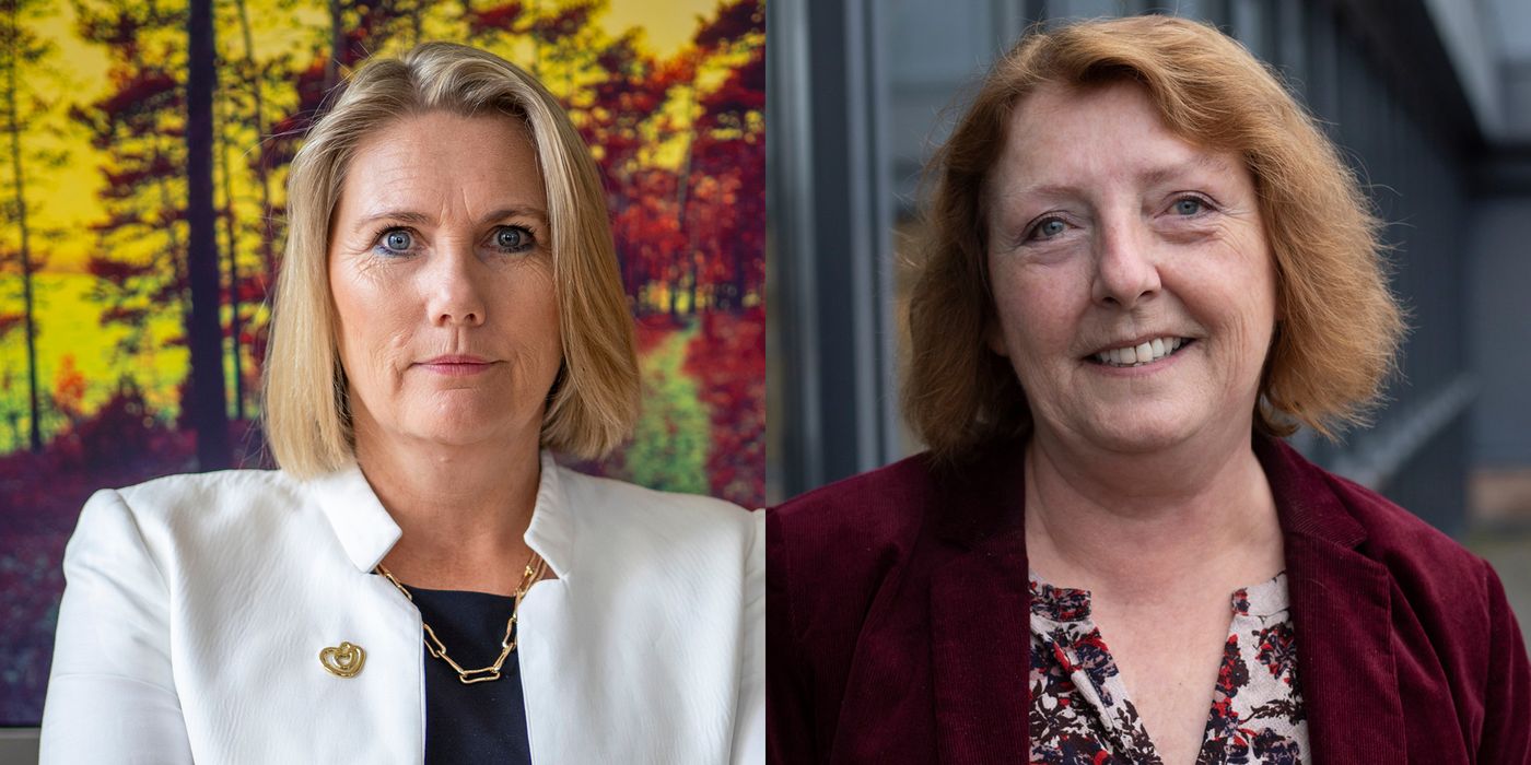 Direktør Lena Fahre i 22. juli-senteret og leder Lisbeth Røyneland i Støttegruppen 22. juli