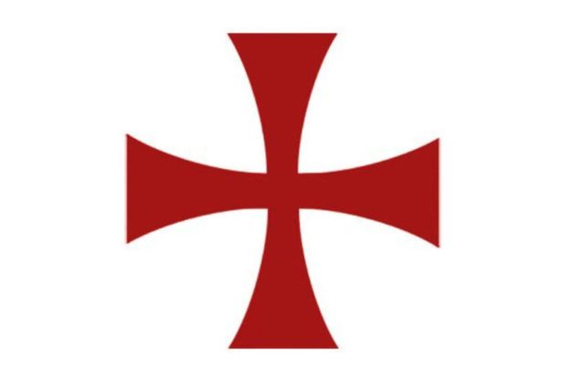 Rødt kors på hvit bakgrunn