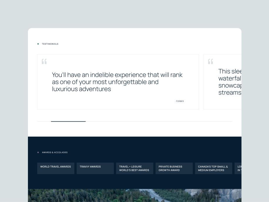 Armstrong Collective website testimonial section