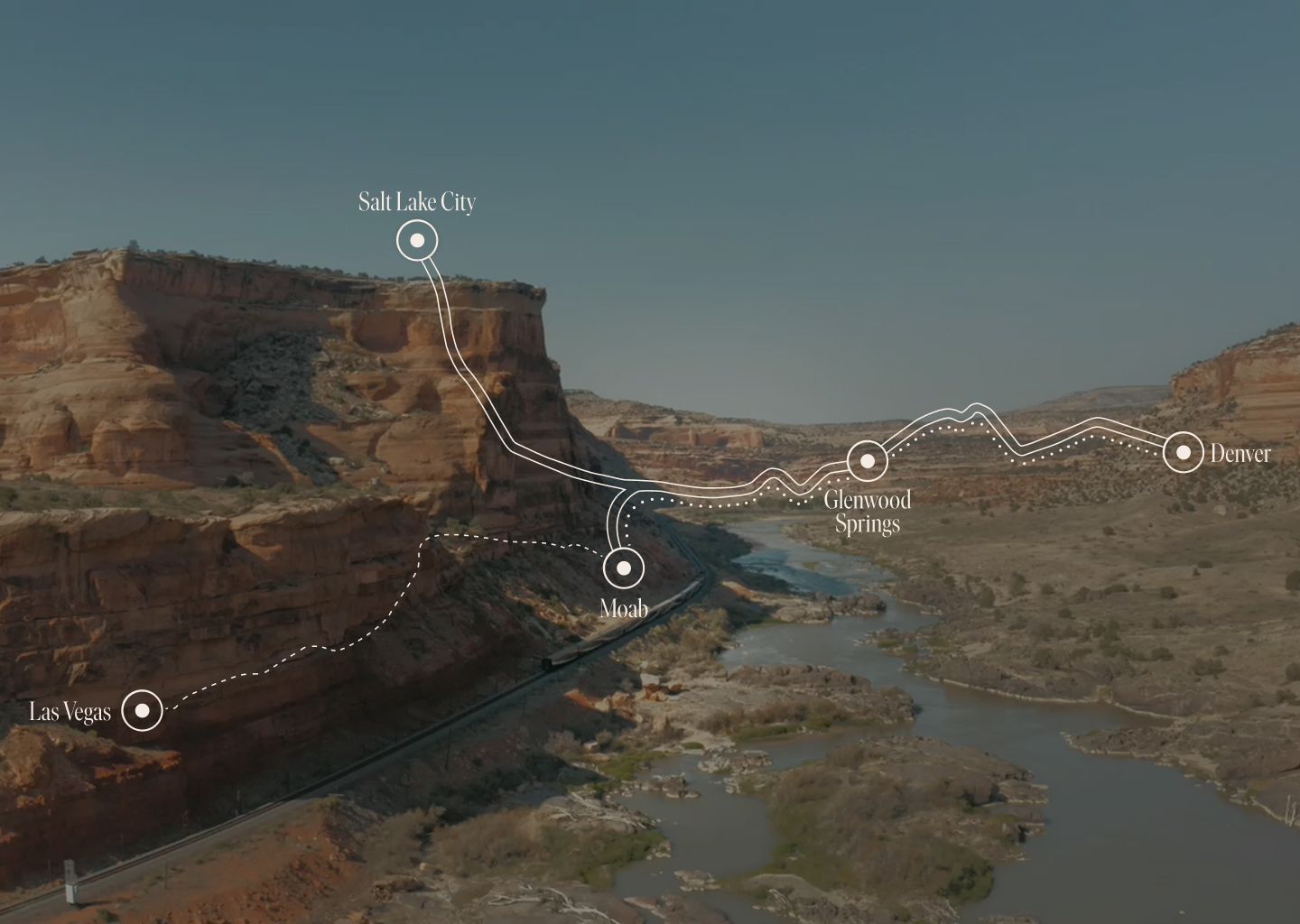 Canyon Spirit route map