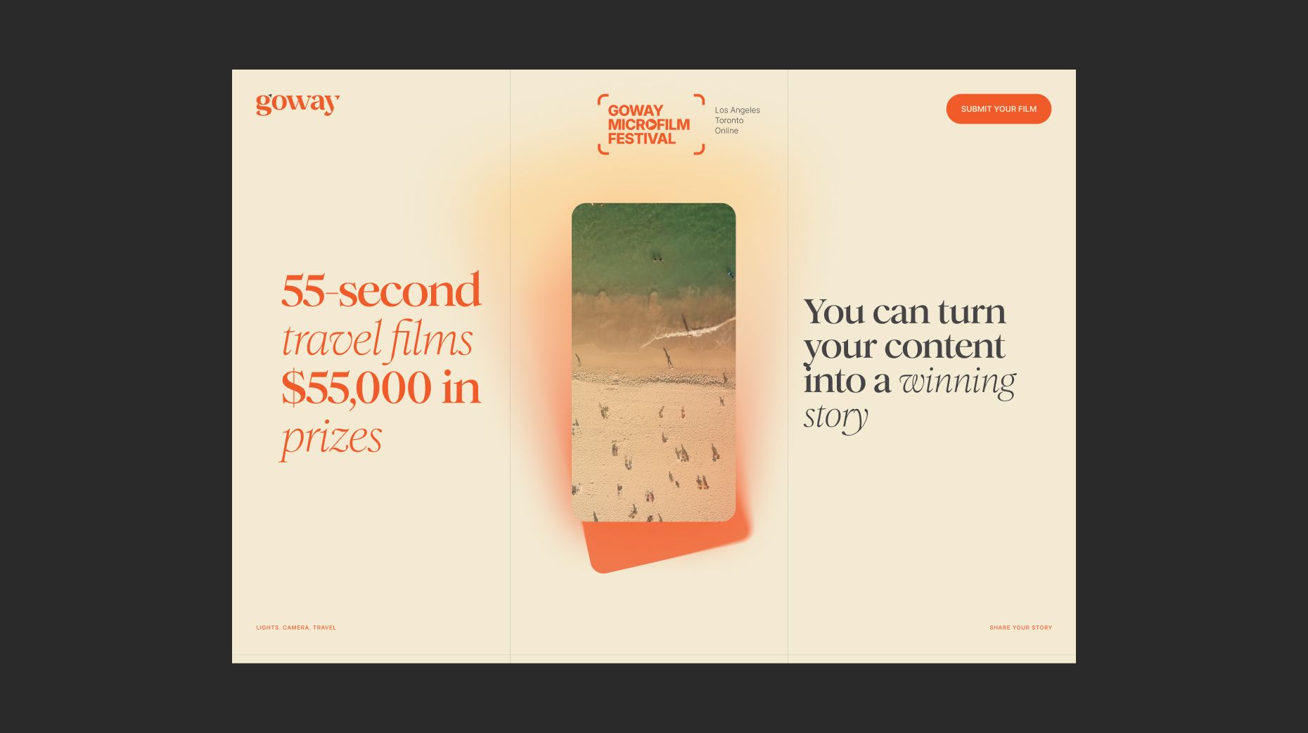 Homepage of Goway Micro Film Festival