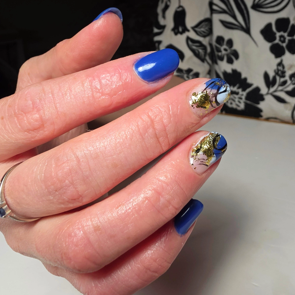 Pose d'ongles personnalisée au studio Mamie Zélie à Québec - Réalisation 1
