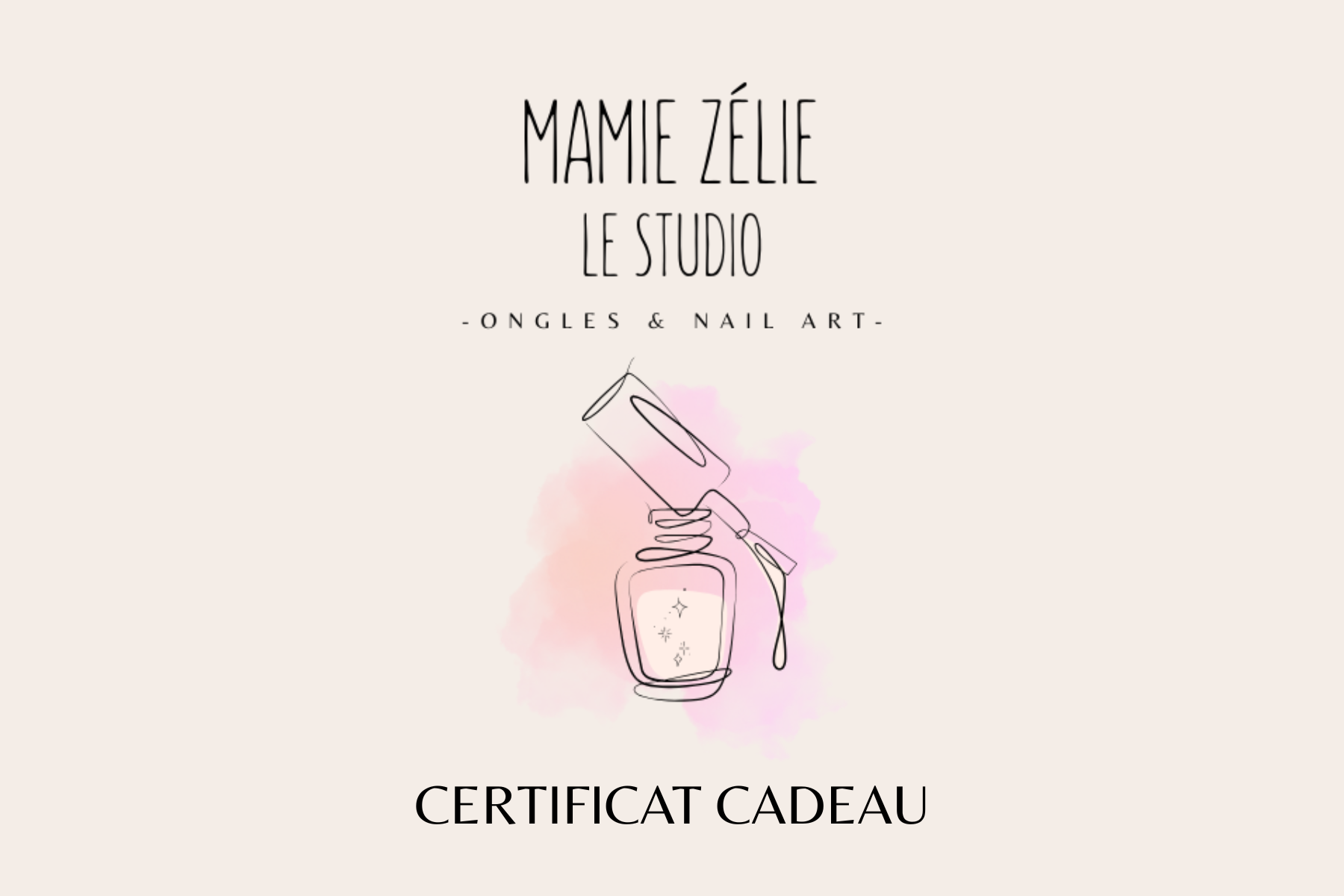 Certificat cadeau de la valeur de votre choix