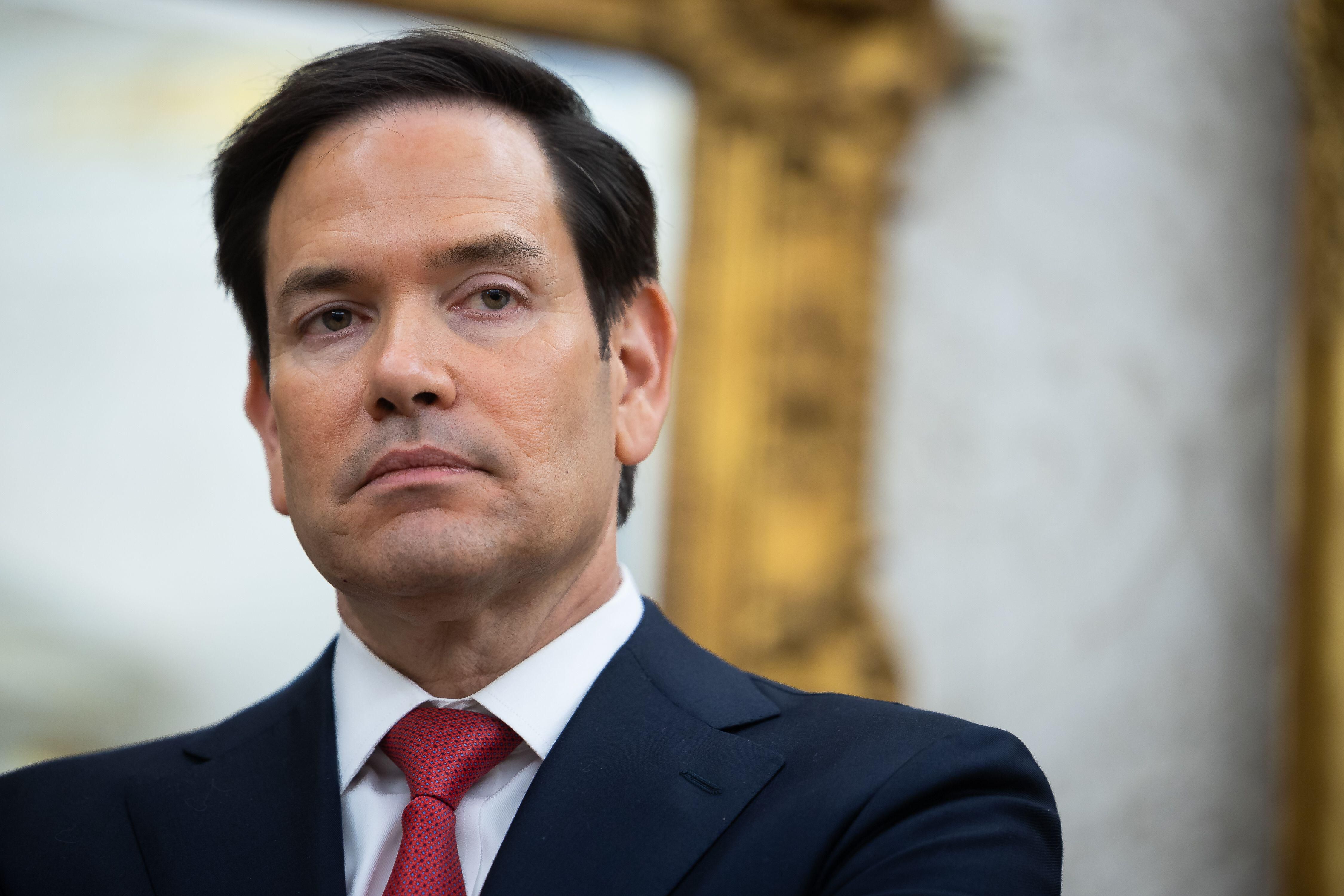United States Secretary of State Marco Rubio in the Oval Office of the White House in Washington, DC, US, as United States Special Envoy to the Middle East Steven Witkoff takes the oath-of-office on Tuesday, May 6, 2025.Credit: Francis Chung/Pool via CNP /MediaPunch