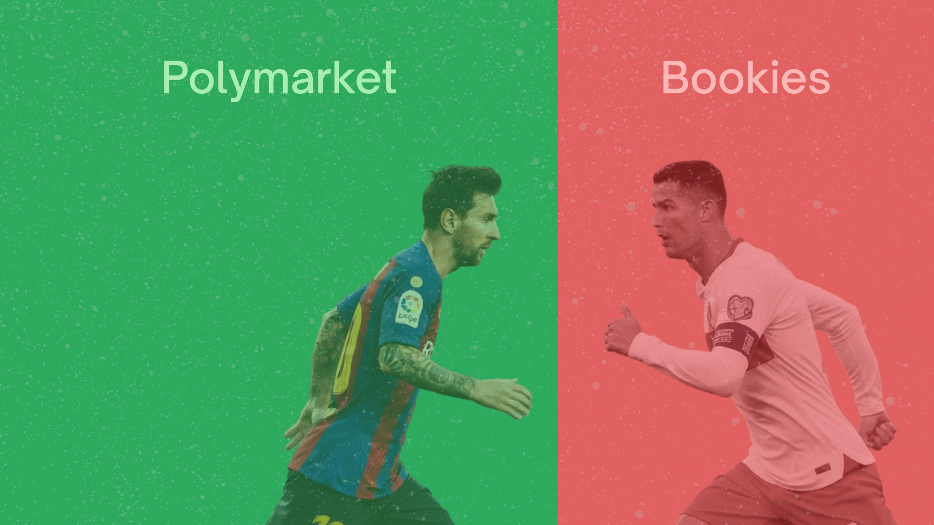 Illustration of Messi and Ronaldo