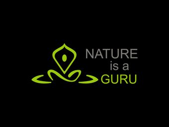 Nature is a guru leaf logo