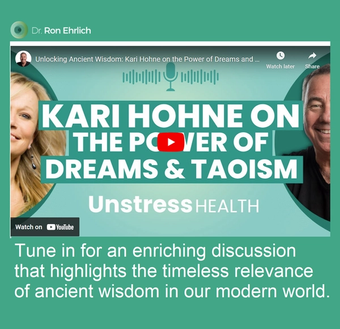 Kari Hohne on Dr. Ron Ehrlich podcast discussing ancient wisdom