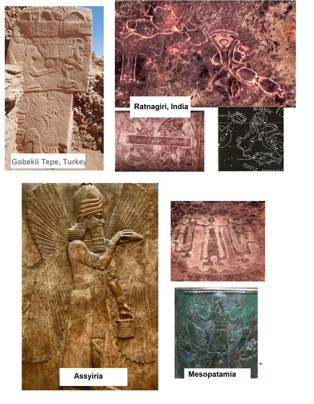 symbols from egypt, gobekli tepe and ratnagiri