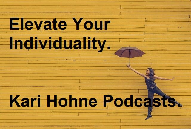 kari hohne podcasts woman with umbrella