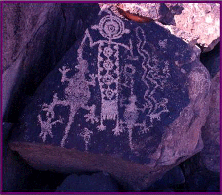 native drawings on rock