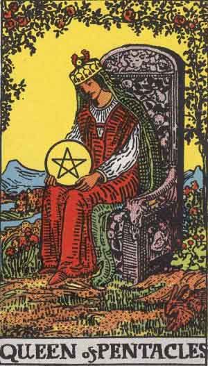 Queen of Pentacles Tarot Card